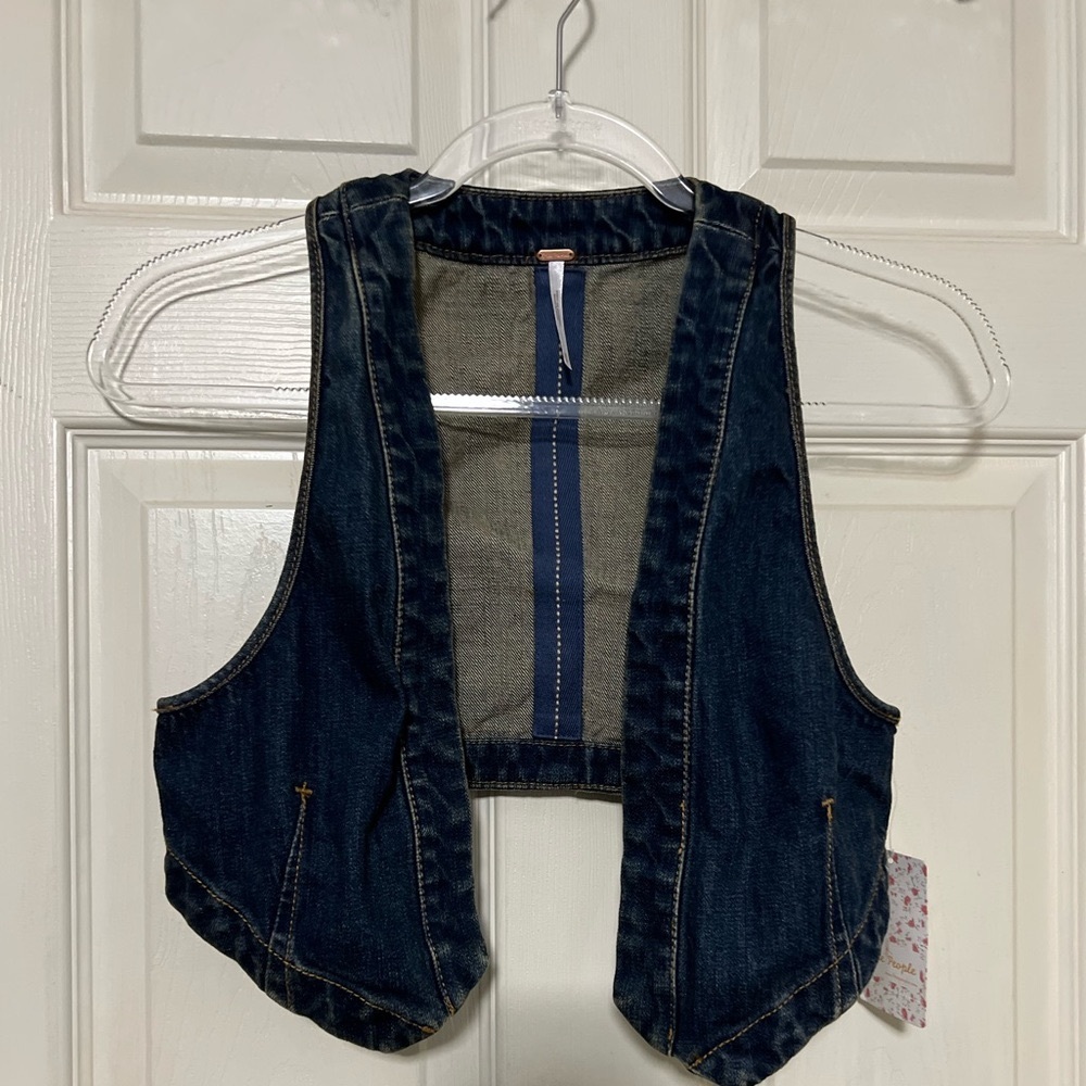 NWT $58 Free People | Denim Vest